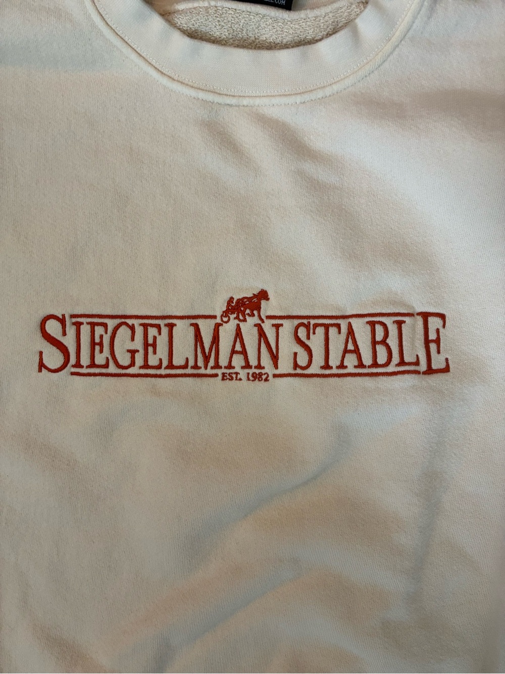 Siegelman Stable Cream Crewneck Sweatshirt - Picture 2 of 8